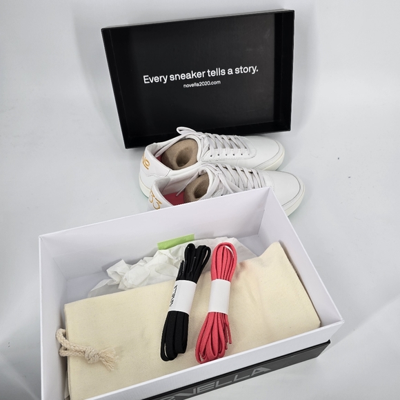 Novella NEW Edition 01 033/2020 The Preface White Lace Up Sneakers 6.5 - Picture 7 of 8